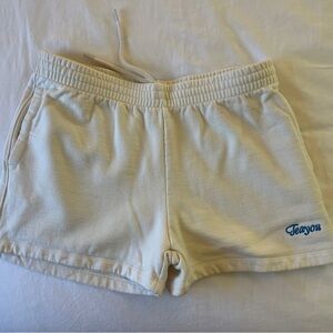 TEA YOU Cream Athletic Women's Shorts